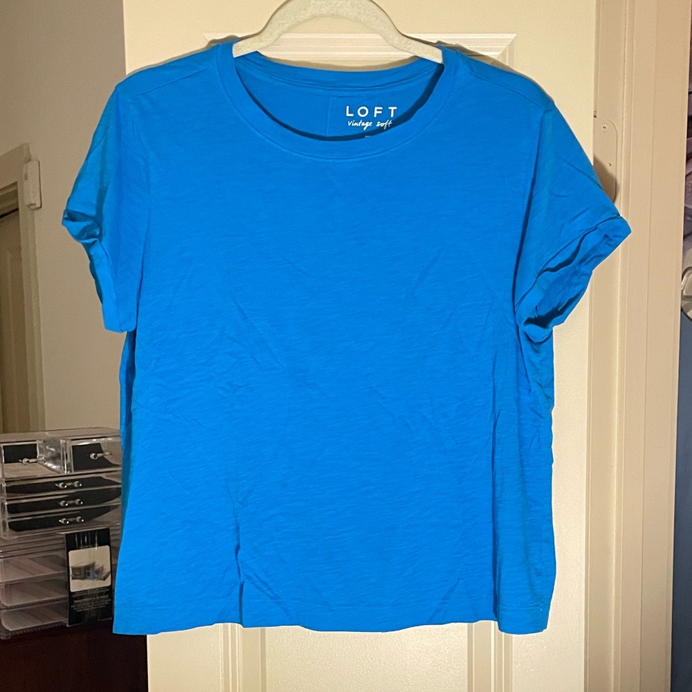 Vintage Soft Tee Electric Blue
